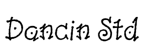 Dancin Std Font Image