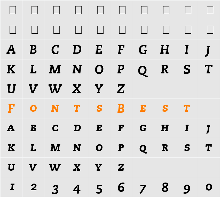 Monologue Black Caps SSi Character Map