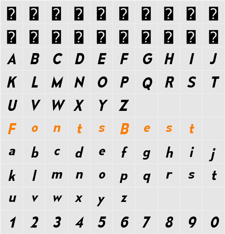 Mesmerize Sb Character Map