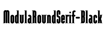 ModulaRoundSerif-Black