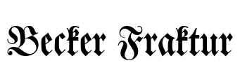 Becker Fraktur Font Image