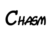 Chasm Font Image