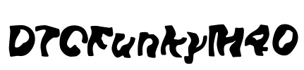DTCFunkyM40 Font Image