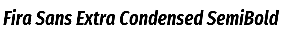 Fira Sans Extra Condensed SemiBold