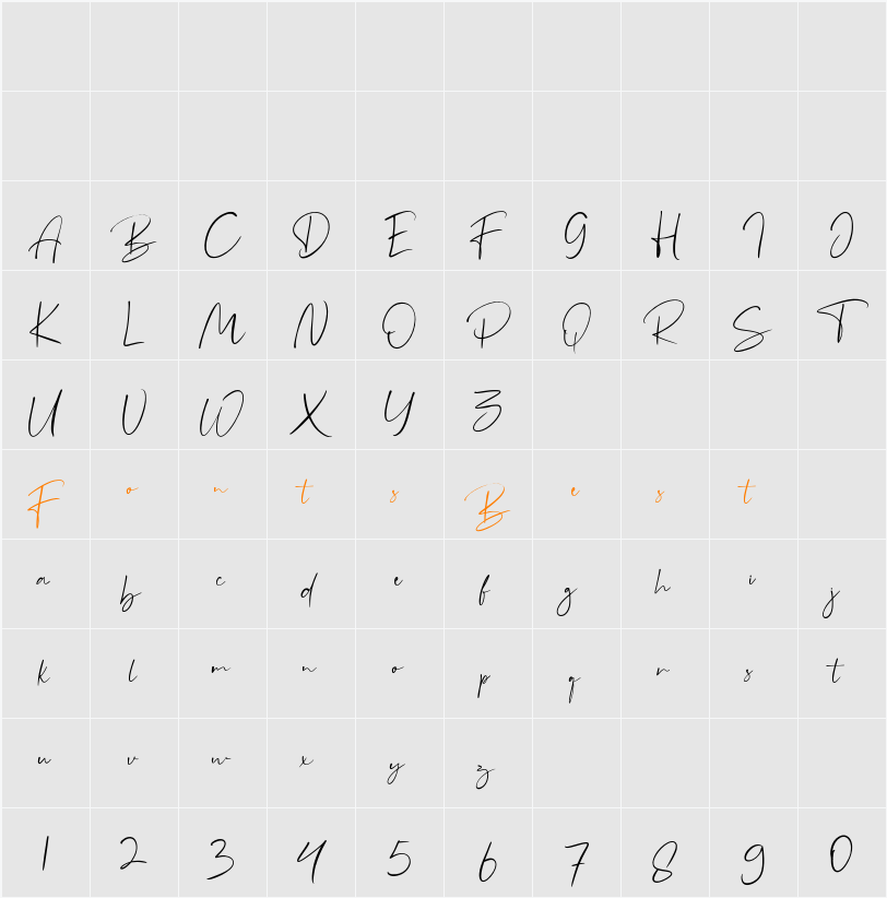 Boilgo Character Map