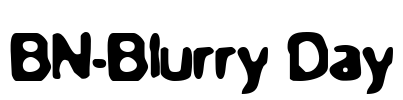 BN-Blurry Day Font Image