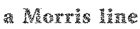 a Morris line Font Image