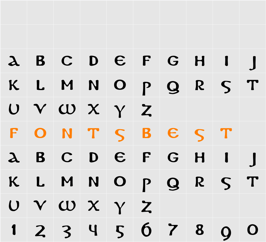 DS Coptic Character Map