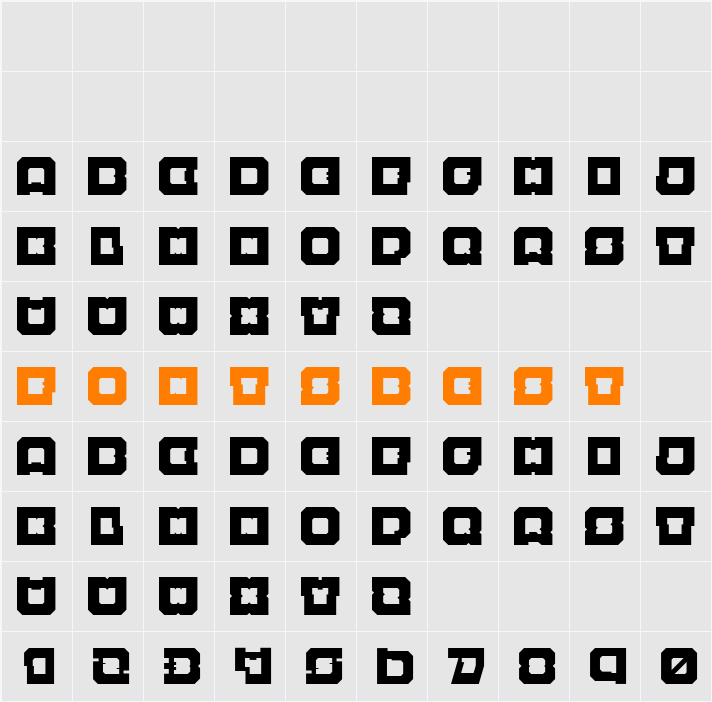 Cell Bloch Character Map
