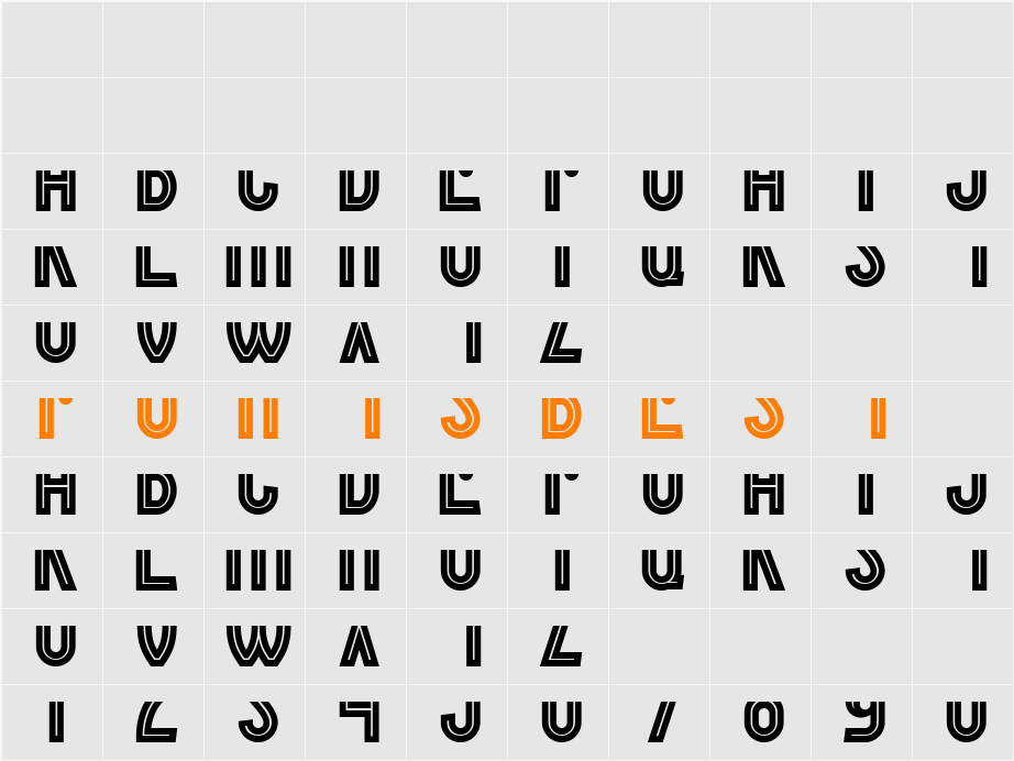 Border Control Character Map