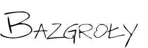 Bazgroły Font Image
