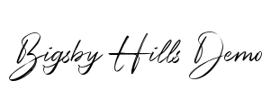 Bigsby Hills Demo Font Image