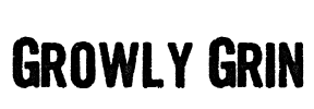 Growly Grin Font Image