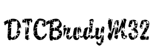 DTCBrodyM32 Font Image