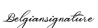 Belgiansignature Font Image