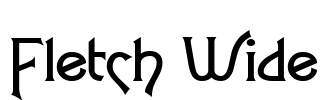 Fletch Wide Font Image