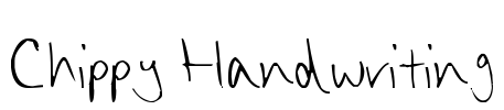 Chippy Handwriting Font Image