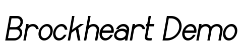 Brockheart Demo Font Image