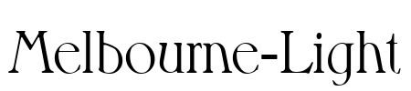 Melbourne-Light Font Image