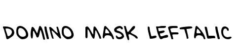 Domino Mask Leftalic