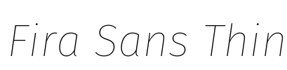 Fira Sans Thin