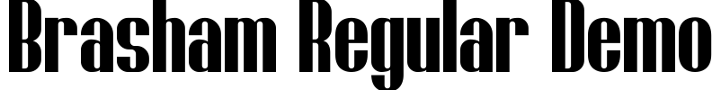 Brasham Regular Demo Font Image