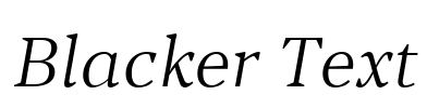 Blacker Text