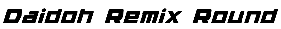 Daidoh Remix Round Font Image