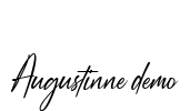 Augustinne demo Font Image