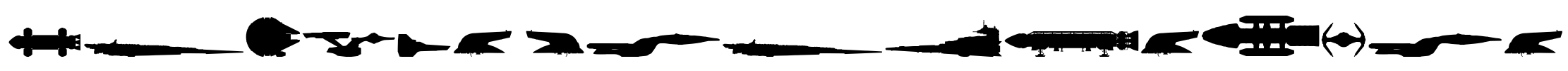 Famous Spaceships Font Image