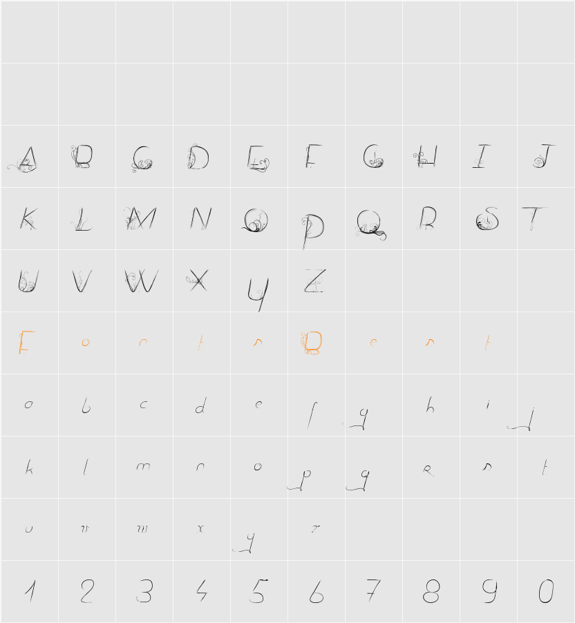 Dancing on the Grass Character Map