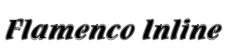 Flamenco Inline Font Image