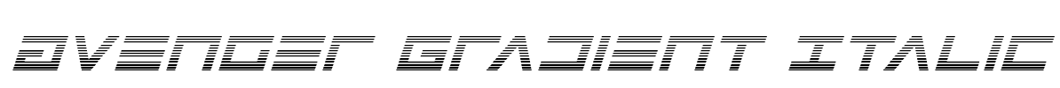 Avenger Gradient Italic