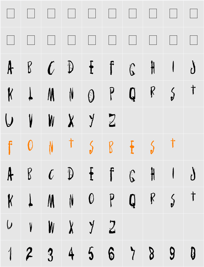 Monsterchild Character Map