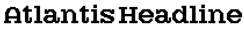 Atlantis Headline Font Image