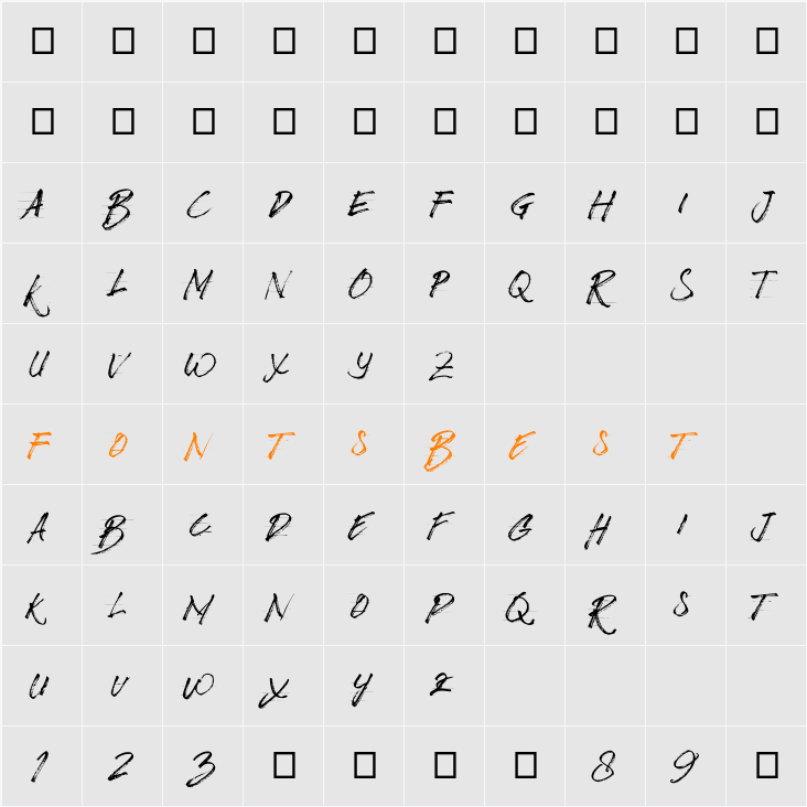 Bizardless Character Map
