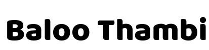 Baloo Thambi Font Image