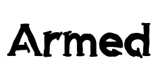 Armed Font Image