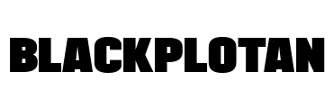BLACKPLOTAN Font Image