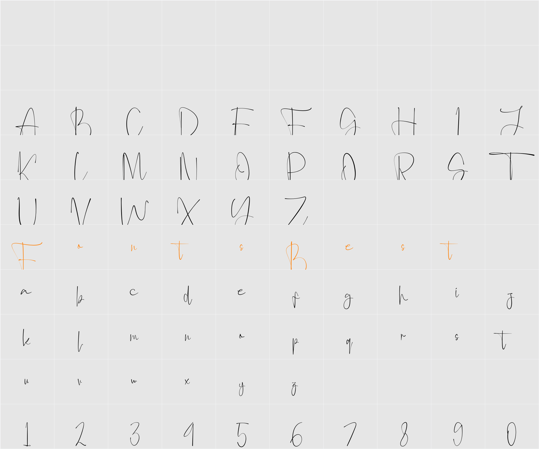 Anjany Sallentiny Character Map