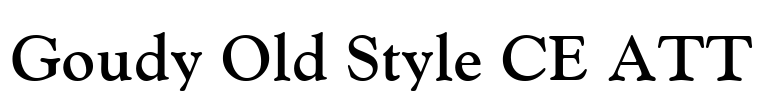 Goudy Old Style CE ATT