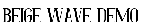 Beige Wave Demo Font Image