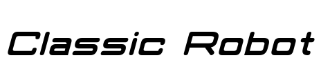 Classic Robot Font Image