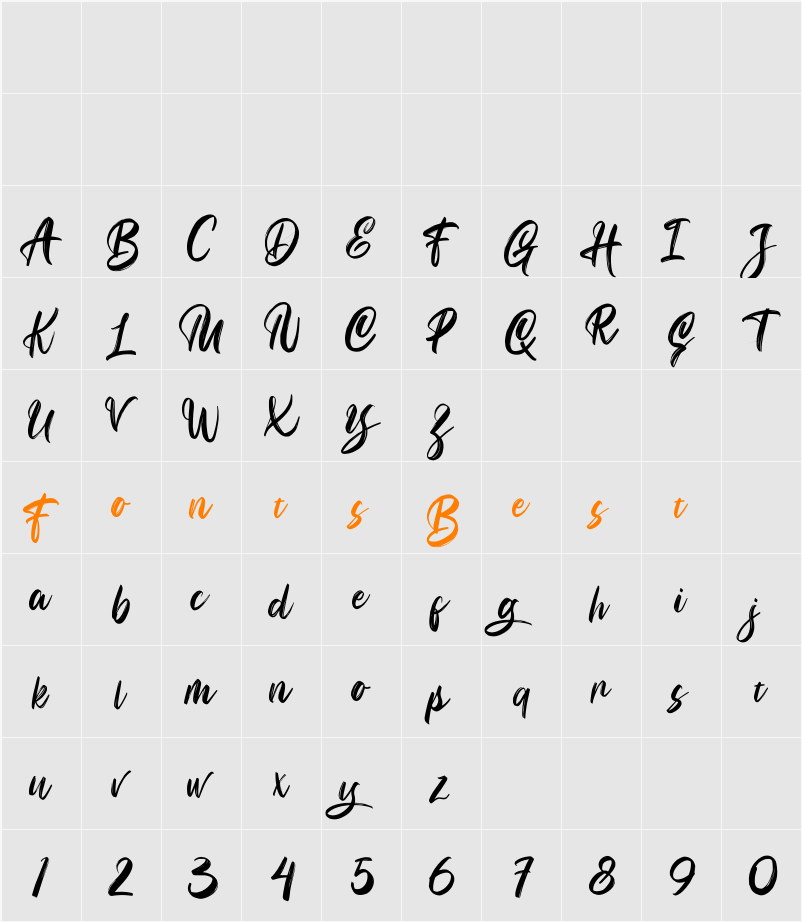 Bunaken Character Map