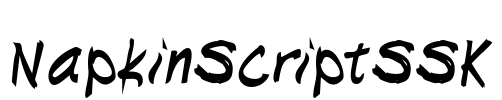 NapkinScriptSSK Font Image