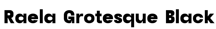 Raela Grotesque Black Font Image