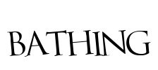 Bathing Font Image