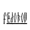 Fedorov Font Image