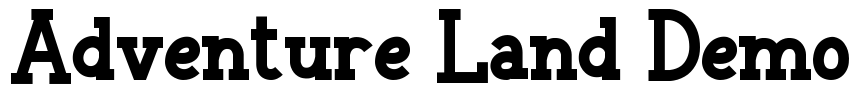 Adventure Land Demo Font Image