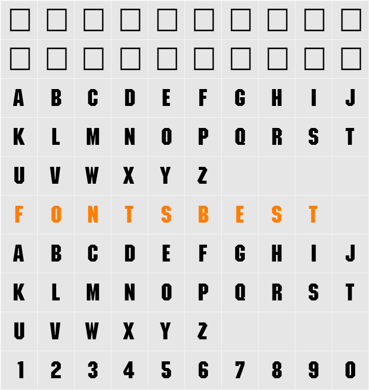 FederationHull Character Map